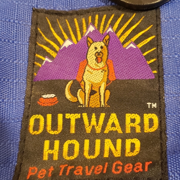 Outward Hound Backpack Breathable Pet Dog Adjustable Carrier Black Blue - Picture 5 of 6